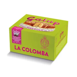 Colomba Gran Galup farcita con gocce di cioccolato fondente, farcita con crema al pistacchio 900g